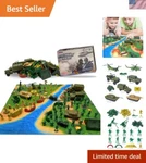 Imagination-fueled Army Men Toy Set Tanks, Helicopters & Battle Mat Included New. Price: $57.59.