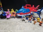Lots Of Paw Lights And Sounds Air Patroller Plane With Mini Figures Set Used. Price: $40.03.