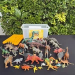 Animal Planet Mega Tub 40+ Dinosaur Figures Storage Bucket Used. Price: $24.98.
