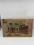 New Sealed Terra By Battat 15 Pieces Animal Hospital Playset Wooden Vet Clinic. Price: $145.00.