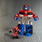 Playskool Heroes Transformers Rescue Bots Optimus Prime Cody Burns Figure Lot Used. Price: $7.50.