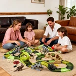 Dinosaur Race Track For Kids 3-8, Cars & Figures, Adventure Slide Park Playset New. Price: $30.68.