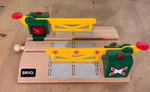 Brio World 33750 - Magnetic Action Crossing Train Track Accessory, 6"L Used. Price: $18.00.