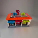 Battat Toddler Toy 3 Garage & Shape Sorting Keys Cars Used. Price: $9.75.