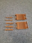 The Dukes Of Hazard Knickerbocker Toy Co Bridge Sections & Tree Logs Parts Used. Price: $21.99.