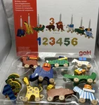 Goki German Wooden Birthday Candle Caravan Complete Original Box Used. Price: $39.00.