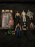 Wwe Elite Action Lot 7 Figures Seth Rollins Kenny Omega Adam Cole Tucker Used. Price: $150.00.