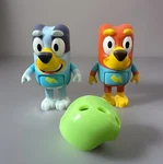Moose Bluey Rusty & Replacement Figures Go-kart Set + One Helmet 3 Pc Lot Used. Price: $8.79.
