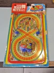 Vintage 1970'S Wind-up Mighty Mite Train Set Unused Nos Tin Track Signals. Price: $9.95.