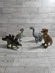 Kid Galaxy Fully Poseable Dinosaurs Lot Of 4 Attack Action Figures Used. Price: $18.00.