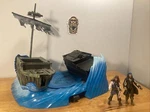 Zizzle 2007 Disney Pirates Of The Caribbean Whirlpool Melee Figure Playset Parts Used. Price: $25.00.