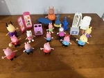 Peppa Pig Friends & Family Lot Figures Furniture Accessories Jazwares Used. Price: $20.00.