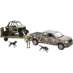 New Ray Toys 1:18 Scale Camo Pick Up Truck With Polaris Rzr Hunting Set. Price: $69.95.