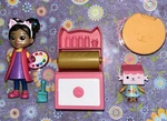 Gabby's Dollhouse (dreamworks) Art Studio Baby Box Pink Pallet Brush Used. Price: $7.99.