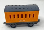 Thomas The Train Trackmaster Clarabel Box Car Mattel Flip Top Plastic Used. Price: $19.95.