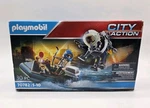 Playmobil Police Jet Pack With Boat New In Box. Price: $26.99.