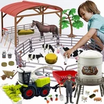 Peagprav Farm Animals Toys Set Barn Combine Harvester Tractor With Trailer New. Price: $45.71.