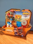 Paw Patrol Rubble Crew Charger Wheeler Action Figure Builder Set Kinetic Sand New. Price: $9.00.