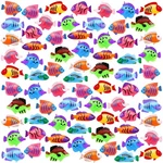 Lhsyfbz 72PCS Mini Plastic Tropical Fish Toy Set For Parties & Crafts New. Price: $24.58.