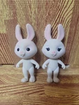 Honey Bee Acres The Mcscampers Rabbit Family, 3-2.25IN & 1-1.75IN Mini Used. Price: $9.25.