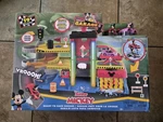 Disney Junior Mickey Mouse Ready Race Garage 19 Piece Vehicle Playset New Toy. Price: $45.00.