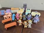 23 Pc Bluey Family House Playset Furniture Accessories Figures Lot Moose Used. Price: $25.00.