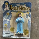 Vintage Bible Heroes W/ Scene Play Mat /mary Action Figure New. Price: $12.00.