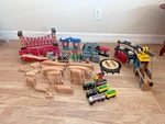 Toys Imaginarium Kidkraft Wooden Railway Train Set Used. Price: $89.00.