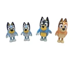 Bluey Heeler Family 4 Pack Figures Bandit Chilli Bingo 3" Posable Toys Used. Price: $14.44.
