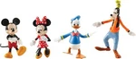 Flexfigs Mickey And Friends 4 Figure Boxed Set Minnie Mouse Donald Duck Goofy New. Price: $39.99.