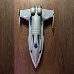 JAVELIN-7 Action Figure Vehicle: B4943, Mattel, Justice League Animated 2003 Fa Used. Price: $50.00.