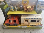 Bluey Family Trip Caravan Adventures Transforming Playset With 5 Figures New. Price: $44.99.