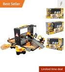 Construction Toys, Store Go Playset Tin Travel Case Transforms Into Multi- New. Price: $40.45.