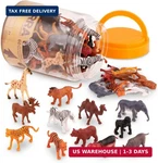 Terra By Battat - 60 Pieces Wild Creatures Tube Realistic Mini Animal Figurine New. Price: $19.92.