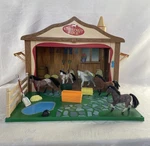 Chestnut Ridge Stable Folding Playset W 5 Accessories Htf Toys Used. Price: $74.00.