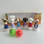 Orange Tree Toys Puppy Skittles Cute Preschool Bowling Non-toxic Wooden Used. Price: $59.98.