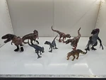 Schleich Set Of 8 Dinosaurs Nwt D73527 Moveable Jaws Giganotosaurus Therizinosau New. Price: $75.00.