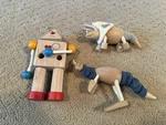 Anamalz Bendable Wooden Dinosaur Plantoys Robot Bin 15 Used. Price: $25.00.