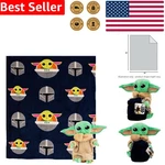 Officially Licensed Mandalorian Dark Hover Pillow Blanket Set 40X50 Polyester New. Price: $37.43.