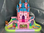 Disney Magical Miniatures Kingdom Castle Playset Polly Pocket Theme Workin Used. Price: $70.00.