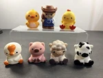 Learning Resources Peekaboo Farm 7 Animals Sheep Cow Pig Duck Chicken Used. Price: $15.00.