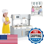 Honey Joy Kids Kitchen Playset Double Side Little Chef For Toddler New. Price: $127.98.