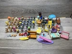 Mega Bluey Toy Lot 60+ Pc: 43 Figures Playset Accessories Swing Slide Bed Wagon Used. Price: $49.99.
