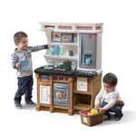Kids Kitchen Playset 20 Piece Accessories Lights Sounds Tan STEP2 Lifestyle New. Price: $179.99.