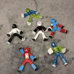 Zing Stikbot Lot Of 6 Suction Cup Limbs Posable Animation Action Figures New. Price: $25.00.