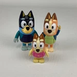 Bluey Swimming Figure Pool Time Bathing Suit Lot Heeler Dog Family Moose Used. Price: $21.21.