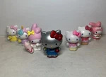 Hello Kitty Sanrio Jakks Mini Character Toys Collectibles 7 Figures Used. Price: $19.99.