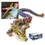 Gladness 30" 3D Printed Dragon Large Crystal Fidget Toy Gift For Kids & Adults New. Price: $44.98.