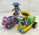 Dino Ranch Min Clover Miguel Tango Care Cart Tow Rig Figures Toys Jazwares Used. Price: $19.99.