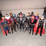 Marvel Avengers Action Figures 13 Mixed Lot Doctor Strange Thor Groot Star-lord Used. Price: $60.00.